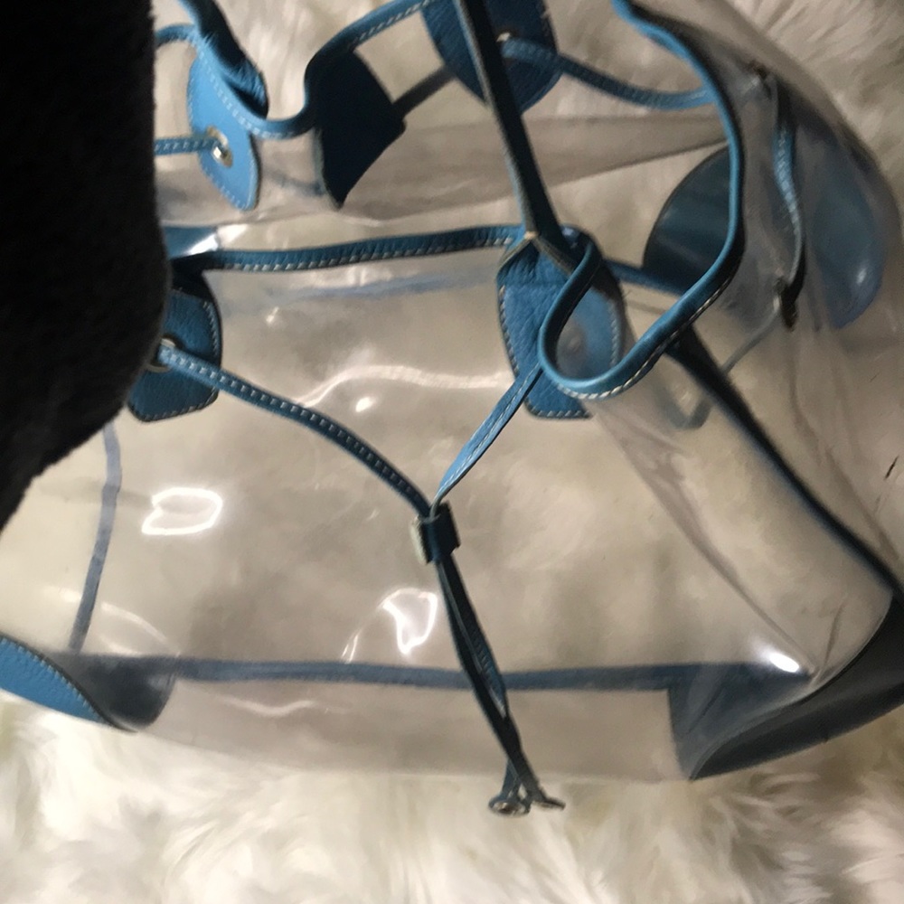 Prada Car shoe bag Aqua and clear plastic - Picture 6 of 9